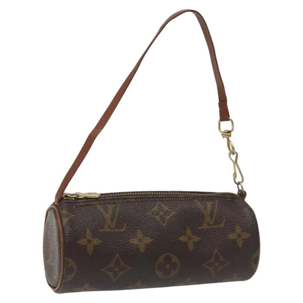 Louis Vuitton Papillon Women’s Brown Leather Monogram Shoulder Hand Bag Purse